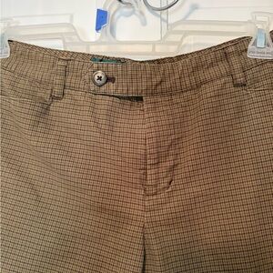 Lauren Ralph Lauren Petite Adele Pants Brown Plaid 8P Stretch Work Office